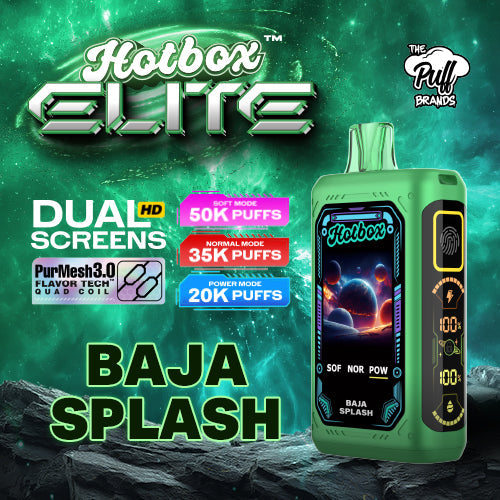 Hotbox Elite 50K Puff Disposable Vape - Baja Splash | Display Pack of 5