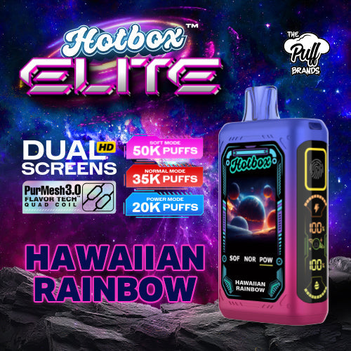 Hotbox Elite 50K Puff Disposable Vape - Hawaiian Rainbow