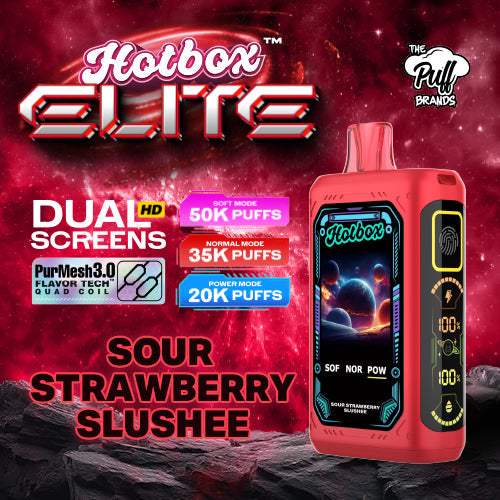 Hotbox Elite 50K Puff Disposable Vape - Sour Strawberry Slushee