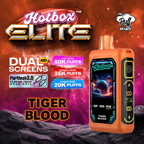 Hotbox Elite 50K Puff Disposable Vape - Tiger Blood