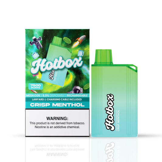Hotbox Disposable Vape 7500 Puffs Crisp Menthol